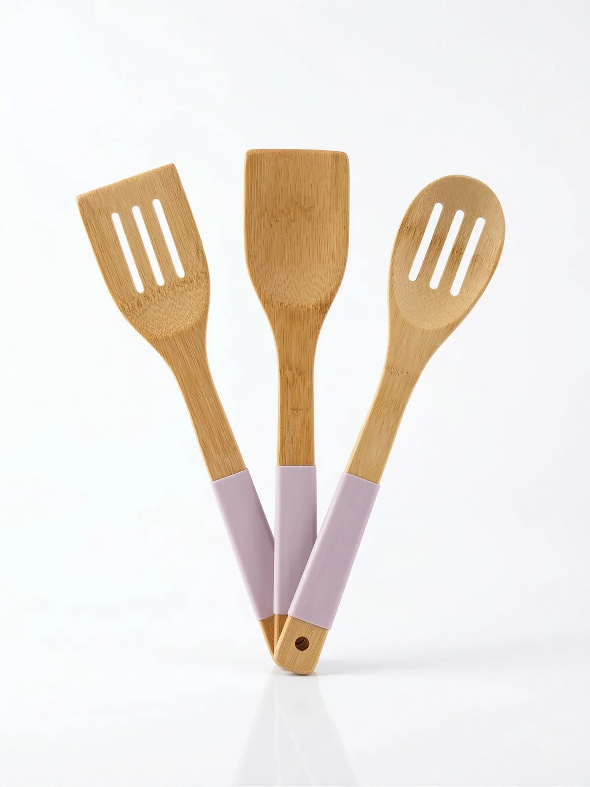 Kit 3 Utensílios de Bambu