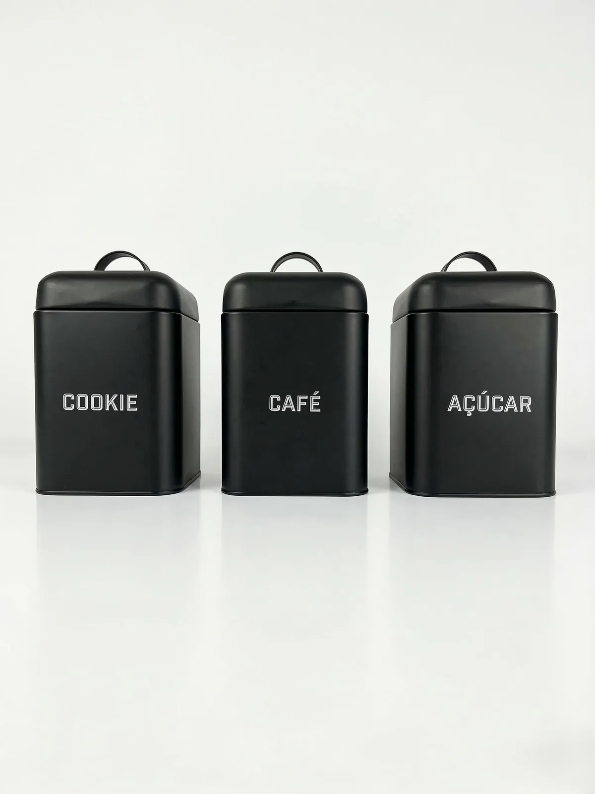 Kit 3 Latas para Mantimentos
